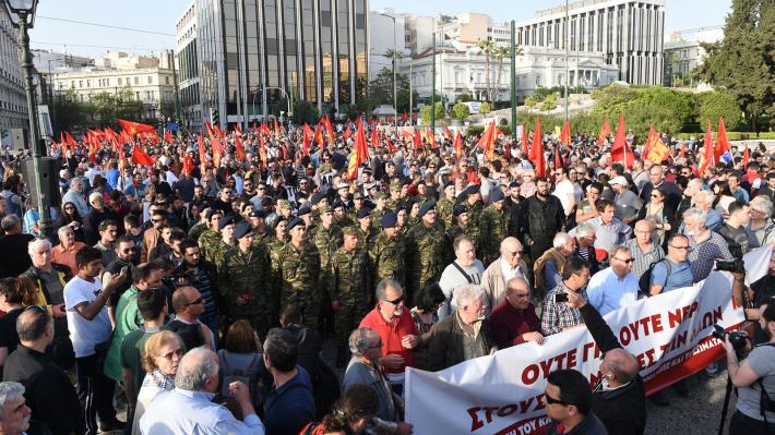 proteste in grecia, proteste impotriva sua