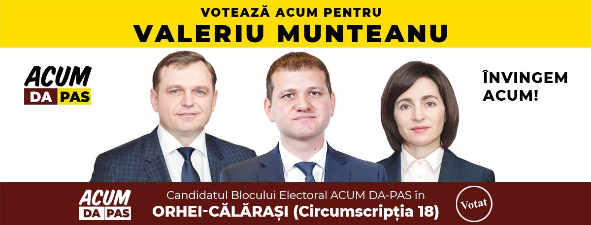 valeriu munteanu, blocul acum, binomul acum, circumscriptia 18, ilan shor orhei, shor orhei, raionul orhei candidati