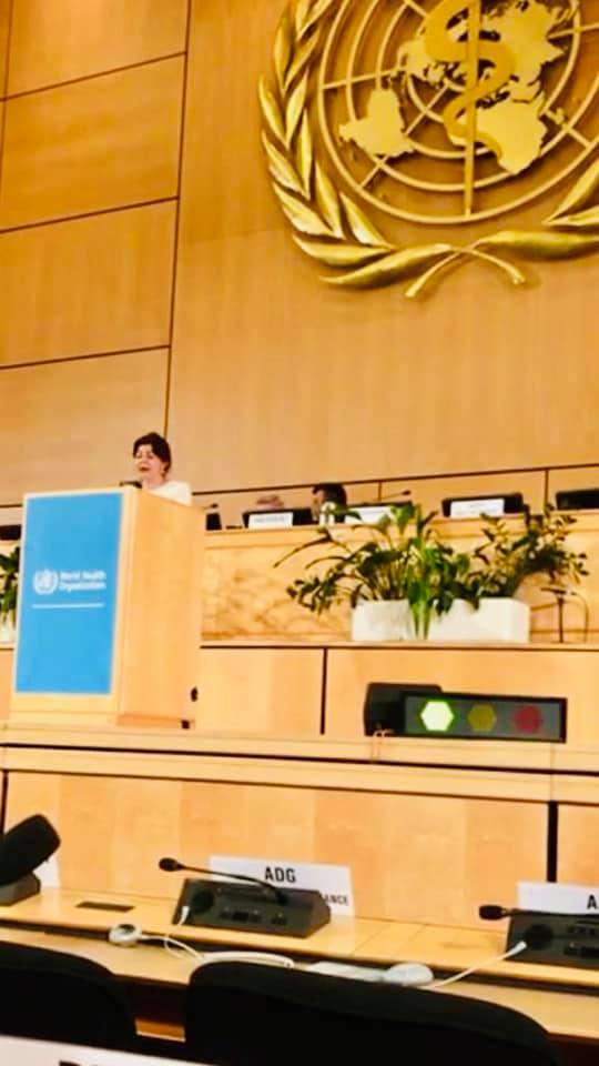 Silvia Radu la tribuna Adunării Mondiale a Sănătății, Am reiterat angajamentul R. Moldova de a asigura acoperirea universală cu servicii medicale, guvernul filip pdm, partidul democrat vlad plahotniuc, 