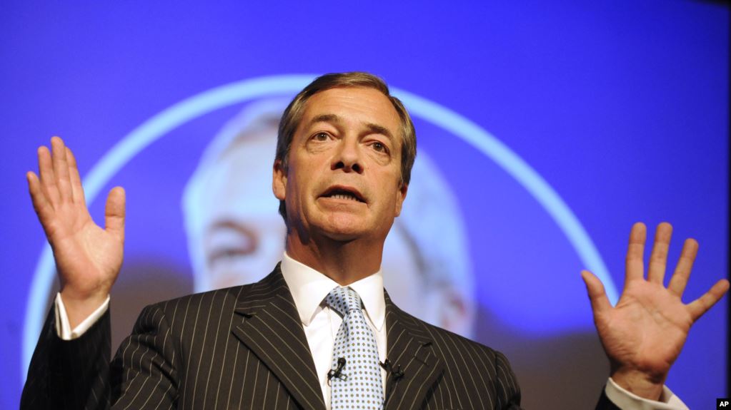 Nigel Farage, liderul partidului „Brexit”