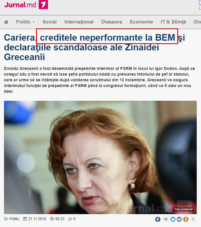 Zinaida Greceanîi, BEM, Veaceslav Platon, raportul Kroll, Kroll 2, credite neperformante, Slusari, Platfrma DA