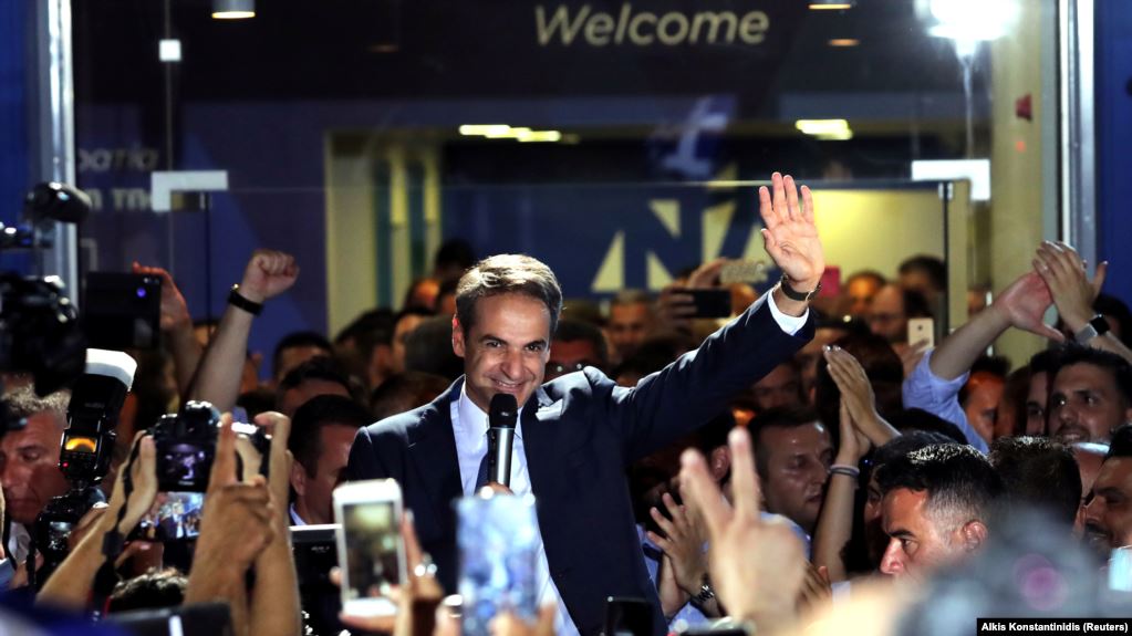 Noua Democrație, partidul lui Kyriakos Mitsotakis, a obținut majoritatea absolută din cele 300 de locuri ale Parlamentului, uniunea europeana, ue grecia,