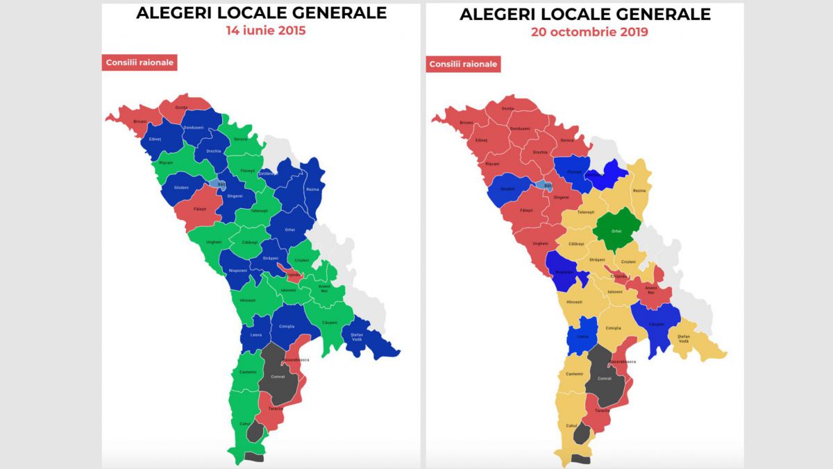 Cum au votat moldovenii lalocale, Alegeri locale 2019, rezultatele alegeri locale 2019