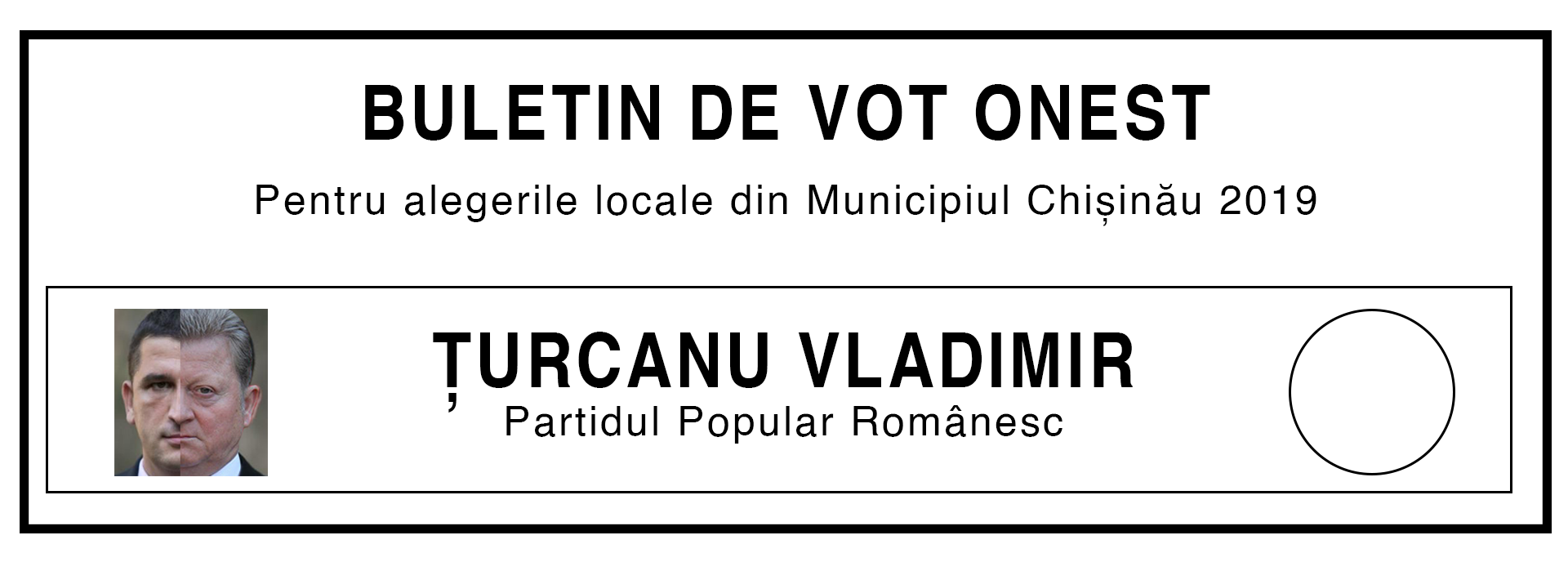 Buletin de vot, haios, glumă, electorala 2019, campanie electorală, alegeri, primar, Chișinău