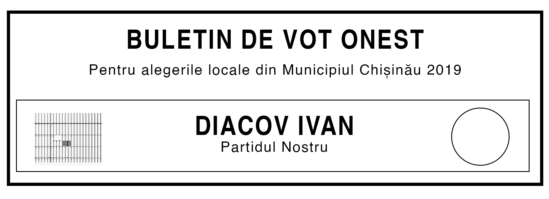 Buletin de vot, haios, glumă, electorala 2019, campanie electorală, alegeri, primar, Chișinău
