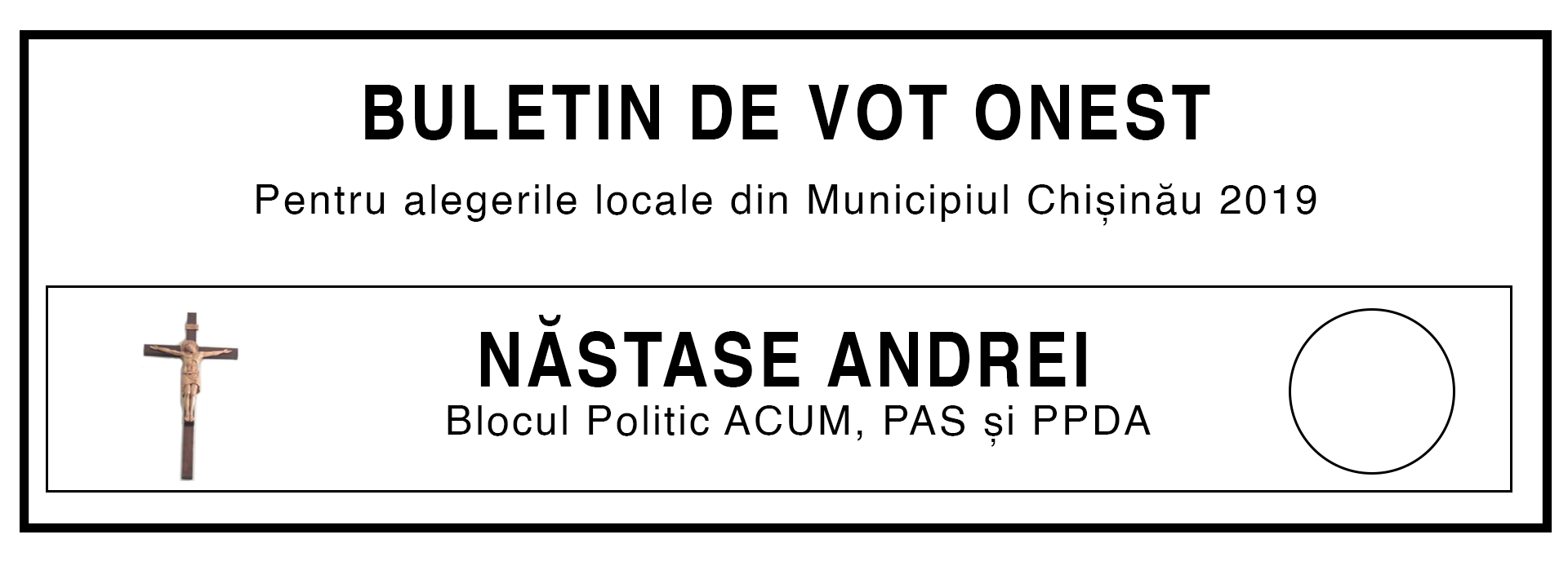 Buletin de vot, haios, glumă, electorala 2019, campanie electorală, alegeri, primar, Chișinău