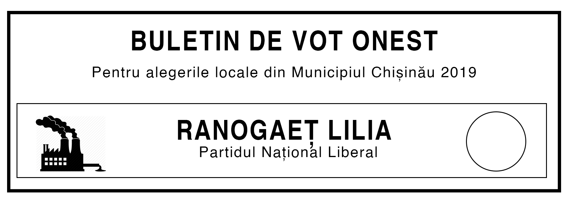 Buletin de vot, haios, glumă, electorala 2019, campanie electorală, alegeri, primar, Chișinău