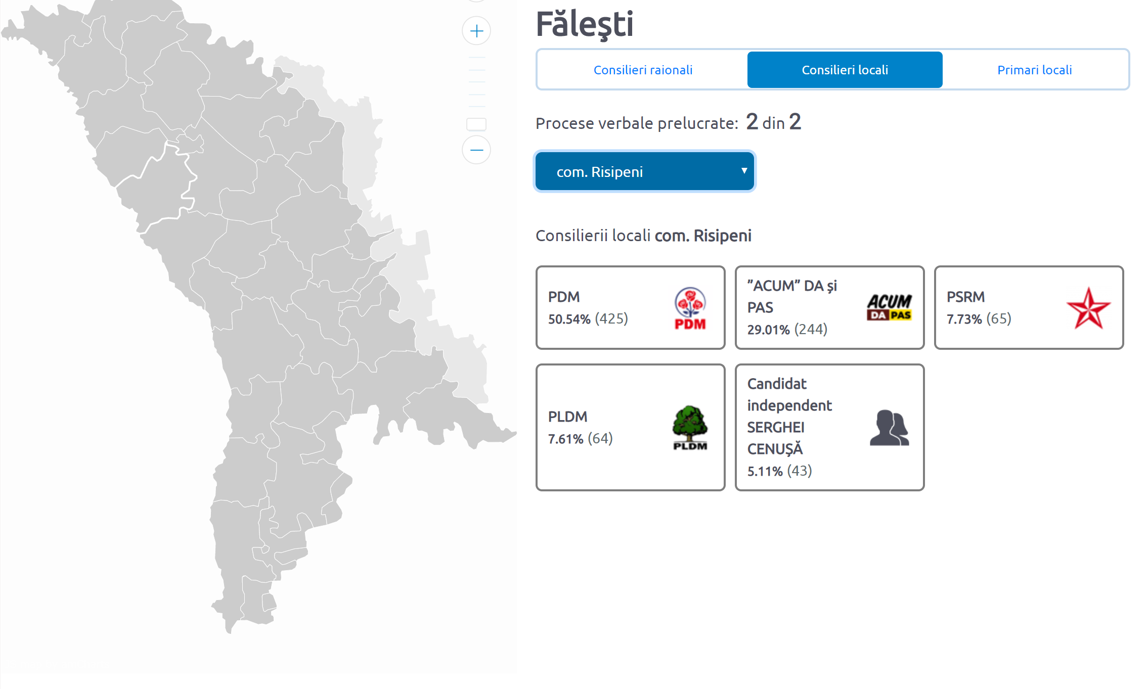 cum au votat oamenii din satul Maiei Sandu, blocul ACUM, ACUM, PAS, Maia Sandu, PDM, Risipeni, raionul Falesti