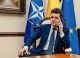 Nicușor Dan discutând cu Antonio Costa despre prioritățile României pentru Consiliul European informal