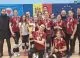Echipa orașului Ialoveni sărbătorind victoria la Campionatul raional de volei 2026