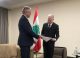 Oleg Serebrian prezintă copiile scrisorilor de acreditare la Beirut în întâlnirea cu Youssef Rajji