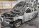 Automobil Skoda Octavia distrus de flăcări pe strada Alexandr Pușkin în municipiul Cahul