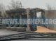 Un camion încărcat cu cereale s-a răsturnat în apropiere de Petrești