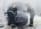 Un BMW a ars în Tiraspol din cauza unui scurtcircuit