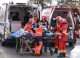 FOTO // Accident în județul Dâmbovița, România, între un microbuz școlar și un autocamion. Mai mulți copii au fost transportați la spital