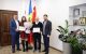 Performanță europeană apreciată la Orhei: Mihaela Samoil și antrenorul Ilie Ciobanu, onorați de președintele raionului, Vasile Adașan