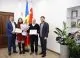 Performanță europeană apreciată la Orhei: Mihaela Samoil și antrenorul Ilie Ciobanu, onorați de președintele raionului, Vasile Adașan