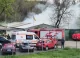 VIDEO // Incendiu pe Calea Orheiului din Chișinău. Un hambar de circa 100 m², cuprins de flăcări