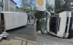Un microbuz s-a răsturnat după coliziunea cu un troleibuz pe strada Gheorghe Asachi din capitală