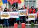 VIDEO // PSRM a protestat la Guvern pentru a cere reducerea accizelor și TVA la motorină