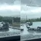 Accident grav în sectorul Buiucani al capitalei: Un microbuz și un automobil s-au ciocnit frontal